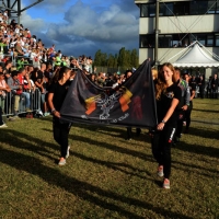 Foto Nicoloro G.  02/09/2014   Ravenna   Nona edizione dell' IDBF,  Campionati Mondiali per club di di Dragon Boat. Partecipano 27 nazioni, 5300 atleti, 129 club che gareggerenna nelle tre categorie Open maschili, femminili e misti. nella foto la delegazione dell' Ungheria.