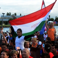 Foto Nicoloro G.  02/09/2014   Ravenna   Nona edizione dell\' IDBF,  Campionati Mondiali per club di di Dragon Boat. Partecipano 27 nazioni, 5300 atleti, 129 club che gareggeranno nelle tre categorie Open maschili, femminili e misti. nella foto dall\' Italia.