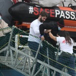 Foto Nicoloro G.   03/01/2024   Porto Corsini - Ravenna   Ha attraccato nel porto di Ravenna la nave di Medici senza Frontiere Geo Barents con a bordo 336 migranti. Di questi 229 sono uomini, 3 donne e 34 minori di cui 27 non accompagnati. Provenienti da diversi paesi, come Pakistan, Eritrea, Egitto, Yemen, Siria e anche Palestina, verrano ripartiti equamente, secondo un piano del Viminale, tra Lombardia, Toscana ed Emilia-Romagna. nella foto il primo a sbarcare e\' un migrante con difficolta\' deambulatorie.