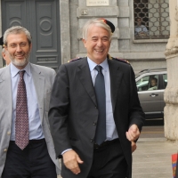 Foto Nicoloro G. 01/06/2011 Milano Passaggio di consegne a palazzo Marino dall’ ex sindaco Letizia Moratti al neo eletto Giuliano Pisapia. nella foto Giuliano Pisapia