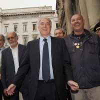 Foto Nicoloro G. 01/06/2011 Milano Passaggio di consegne a palazzo Marino dall’ ex sindaco Letizia Moratti al neo eletto Giuliano Pisapia. nella foto Giuliano Pisapia