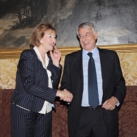 Foto Nicoloro G. 01/06/2011 Milano Passaggio di consegne a palazzo Marino dall’ ex sindaco Letizia Moratti al neo eletto Giuliano Pisapia. nella foto Letizia Moratti – Giuliano Pisapia