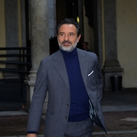 Foto Nicoloro G. 27/01/2014   Milano  17° edizione del premio " L' Altropallone ". nella foto il commissario della nazionale di calcio Cesare Prandelli, premiato, al suo arrivo.