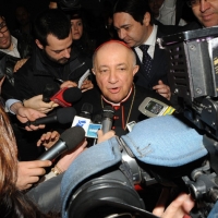 Foto Nicoloro G. 07/12/2011 Milano Tradizionale consegna degli Ambrogini d' oro, massima onorificenza cittadina. nella foto Il cardinale Dionigi Tettamanzi Arcivescovo di Milano