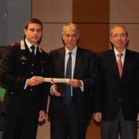 Foto Nicoloro G. 07/12/2012 Milano Tradizionale cerimonia di consegna delle civiche benemerenze del Comune di Milano nel giorno di S. Ambrogio. nella foto Alessandro De Venezia – Giuliano Pisapia – Basilio Rizzo