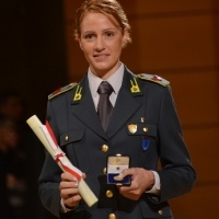 Foto Nicoloro G.  07/12/2013  Milano  Assegnati gli Ambrogini d' oro e le Menzioni speciali ai cittadini che più si sono distinti nelle rispettive attività. nella foto la campionessa mondiale di canottaggio Laura Milani.