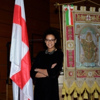 Foto Nicoloro G.  07/12/2014    Milano    Tradizionale cerimonia della consegna degli Ambrogini da parte del Comune di Milano. nella foto la pallavolista Valentina Diouf.
