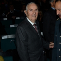 Foto Nicoloro G.  07/12/2014    Milano    Tradizionale cerimonia della consegna degli Ambrogini da parte del Comune di Milano. nella foto l' ex maresciallo della Guardia di Finanza Silvio Novembre.