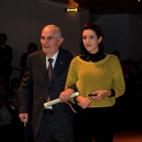 Foto Nicoloro G.  07/12/2014    Milano    Tradizionale cerimonia della consegna degli Ambrogini da parte del Comune di Milano. nella foto l' ex maresciallo della Guardia di Finanza Silvio Novembre.