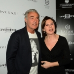 Foto Nicoloro G.   03/05/2019   Milano Marittima ( Ra )   Quattordicesima edizione del Premio internazionale al giornalismo ' Antonio Batani '. nella foto Massimo Giletti con la premiata Bianca Berlinguer.