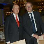 Foto Nicoloro G.   03/05/2019   Milano Marittima ( Ra )   Quattordicesima edizione del Premio internazionale al giornalismo ' Antonio Batani '. nella foto il presidente ABI Antonio Patuelli, a sinistra, e il neo direttore del QN Michele Brambilla.