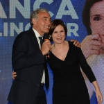 Foto Nicoloro G.   03/05/2019   Milano Marittima ( Ra )   Quattordicesima edizione del Premio internazionale al giornalismo ' Antonio Batani '. nella foto Massimo Giletti e Bianca Berlinguer.