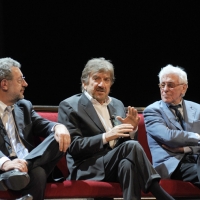 Foto Nicoloro G. 25/03/2011 Ravenna Si e’ svolta al teatro Alighieri di Ravenna la seconda edizione del ” Premio Giustiniano ” per le arti e la cultura. nella foto Fabrizio Matteucci – Gigi Proietti – Cino Tortorella