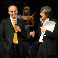 Foto Nicoloro G. 06/05/2012 Ravenna Terza edizione del ” Premio Giustiniano ” rivolto ai protagonisti più significativi del mondo della cultura e dello spettacolo italiani. nella foto Franco Mussi – Daniele Perini