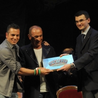 Foto Nicoloro G. 06/05/2012 Ravenna Terza edizione del ” Premio Giustiniano ” rivolto ai protagonisti più significativi del mondo della cultura e dello spettacolo italiani. nella foto Mirko Casadei – Raoul Casadei – Simone Ortolani