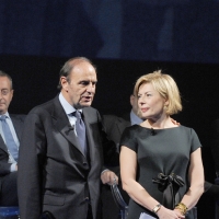 Foto Nicoloro G. 20/11/2010 Ravenna, Trentanovesima edizione del " Premio Guidarello per il Giornalismo d' autore ". nella foto Bruno Vespa – Margherita Ghinassi