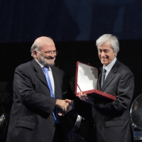 Foto Nicoloro G. 20/11/2010 Ravenna, Trentanovesima edizione del " Premio Guidarello per il Giornalismo d' autore ". nella foto Francesco Giangrandi – Lorenzo Bianchi