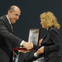 Foto Nicoloro G. 13/11/2011 Ravenna Quarantesima edizione del ” Premio Guidarello per il Giornalismo d’ autore “. Organizzato da Confindustria Ravenna vede il patrocinio dei Ministeri del Turismo e dei Beni Culturali. nella foto Valeria Miniati