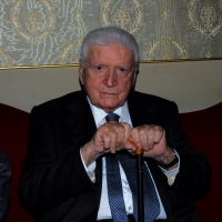 Foto Nicoloro G.  30/11/2014   Ravenna    43° edizione del " Premio Guidarello per il Giornalismo d' Autore ". nella foto il giornalista e senatore Sergio Zavoli che riceverà il Premio Guidarello alla carriera.