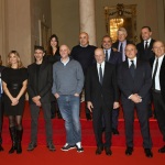 Foto Nicoloro G.   23/11/2019   Ravenna    48° edizione del ' Premio Guidarello per il giornalismo d' autore ' organizzato da Confindustria Romagna. nella foto il gruppo dei premiati e alcuni dei partecipanti alla serata.