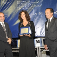 Foto Nicoloro G.  03/09/2010  Venezia  Quarantottesima edizione del " Premio Campiello Letteratura ". nella foto Giuseppe Tornatore – Silvia Avallone – Andrea Tomat