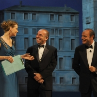 Foto Nicoloro G.   04/09/2010  Venezia  Quarantottesima edizione del " Premio Campiello Letteratura ". nella foto Andrea Osvart – Giuseppe Tornatore – Bruno Vespa
