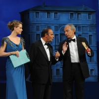 Foto Nicoloro G.   04/09/2010  Venezia  Quarantottesima edizione del " Premio Campiello Letteratura ". nella foto Andrea Osvart – Bruno Vespa – Gad Lerner