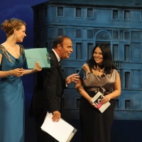 Foto Nicoloro G.   04/09/2010  Venezia  Quarantottesima edizione del " Premio Campiello Letteratura ". nella foto Andrea Osvart – Bruno Vespa – Michela Murgia