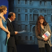 Foto Nicoloro G.   04/09/2010  Venezia  Quarantottesima edizione del " Premio Campiello Letteratura ". nella foto Andrea Osvart – Bruno Vespa – Laura Pariani