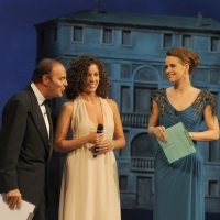Foto Nicoloro G.   04/09/2010  Venezia  Quarantottesima edizione del " Premio Campiello Letteratura ". nella foto Bruno Vespa – Silvia Avallone – Andrea Osvart