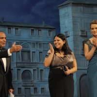 Foto Nicoloro G.   04/09/2010  Venezia  Quarantottesima edizione del " Premio Campiello Letteratura ". nella foto Bruno Vespa – Michela Murgia – Andrea Osvart