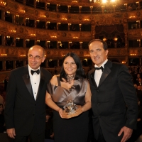 Foto Nicoloro G.   04/09/2010  Venezia  Quarantottesima edizione del " Premio Campiello Letteratura ". nella foto Giuseppe Tornatore – Michela Murgia – Andrea Tomat
