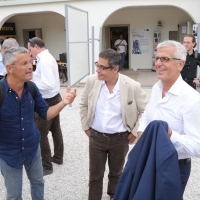 Foto Nicoloro G. 18/06/2011 Riccione (RN) Ultima giornata di incontri e dibattiti e serata di premiazioni della XVII edizione del ” Premio Ilaria Alpi per il giornalismo televisivo “. nella foto Enrico Lucci – Andrea Vianello – Giuliano Giubilei