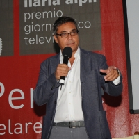 Foto Nicoloro G. 07/09/2012 Riccione ( Rimini ) Seconda giornata della diciottesima edizione del " Premio Ilaria Alpi ", premio giornalistico televisivo che gode dell' Alto Patronato della Presidenza della Repubblica. nella foto Andrea Vianello