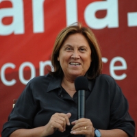 Foto Nicoloro G. 07/09/2012 Riccione ( Rimini ) Seconda giornata della diciottesima edizione del " Premio Ilaria Alpi ", premio giornalistico televisivo che gode dell' Alto Patronato della Presidenza della Repubblica. nella foto Lucia Annunziata
