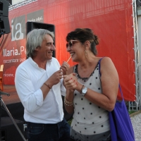 Foto Nicoloro G. 08/09/2012 Riccione ( Rimini ) Terza e conclusiva giornata della diciottesima edizione del " Premio Ilaria Alpi ", premio giornalistico televisivo che gode dell' Alto Patronato della Presidenza della Repubblica. nella foto Mimmo Calopresti – Serena Dandini