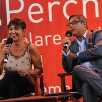 Foto Nicoloro G. 08/09/2012 Riccione ( Rimini ) Terza e conclusiva giornata della diciottesima edizione del " Premio Ilaria Alpi ", premio giornalistico televisivo che gode dell' Alto Patronato della Presidenza della Repubblica. nella foto Serena Dandini – Andrea Vianello