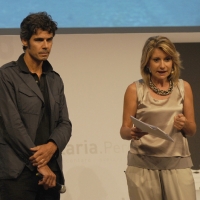 Foto Nicoloro G. 08/09/2012 Riccione ( Rimini ) Terza e conclusiva giornata della diciottesima edizione del " Premio Ilaria Alpi ", premio giornalistico televisivo che gode dell' Alto Patronato della Presidenza della Repubblica. nella foto Paul Moreira – Tiziana Ferrario
