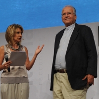 Foto Nicoloro G. 08/09/2012 Riccione ( Rimini ) Terza e conclusiva giornata della diciottesima edizione del " Premio Ilaria Alpi ", premio giornalistico televisivo che gode dell' Alto Patronato della Presidenza della Repubblica. nella foto Tiziana Ferrario – Nuccio Fava
