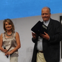 Foto Nicoloro G. 08/09/2012 Riccione ( Rimini ) Terza e conclusiva giornata della diciottesima edizione del " Premio Ilaria Alpi ", premio giornalistico televisivo che gode dell' Alto Patronato della Presidenza della Repubblica. nella foto Tiziana Ferrario – Nuccio Fava