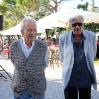 Foto Nicoloro G. 15/06/2011 Riccione (RN) Inaugurata la diciassettesima edizione del \" Premio Ilaria Alpi per il giornalismo televisivo \" dal titolo \" Esserci per la verita\' \" con tre eventi : la presentazione di un libro in memoria del padre della giornalista uccisa in Somalia, una mostra fotografica sulla Somalia e l\' installazione \" L\' opera al nero \". nella foto Romano Tamberlich - Paolo Meucci