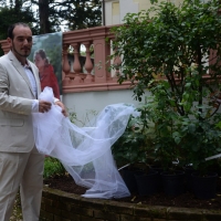 Foto Nicoloro G.  04/09/2014   Riccione ( Rimini )  Ventesima edizione del \" Premio giornalistico televisivo Ilaria Alpi \" a venti anni dall\' uccisione della giornalista di Rai 3 e del suo cameraman avvenuta a Mogadiscio il 20 marzo 1994. nella foto Davide Dalla Libera, il rosaista che ha creato il fiore.