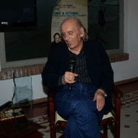 Foto Nicoloro G.  04/09/2014   Riccione ( Rimini )  Ventesima edizione del " Premio giornalistico televisivo Ilaria Alpi " a venti anni dall' uccisione della giornalista di Rai 3 e del suo cameraman avvenuta a Mogadiscio il 20 marzo 1994. nella foto lo storico inviato della Rai Italo Moretti che ha ricevuto il premio alla carriera.
