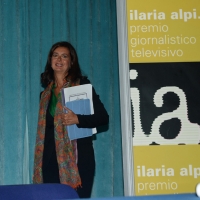 Foto Nicoloro G. 05/09/2014  Riccione ( Rimini )  Seconda giornata della ventesima edizione del " Premio giornalistico televisivo Ilaria Alpi " a venti anni dall' uccisione della giornalista di Rai 3 e del suo cameraman avvenuta a Mogadiscio il 20 marzo 1994. nella foto il presidente della Camera Laura Boldrini è intervenuta ad un dibattito sulla desecretazione del caso.