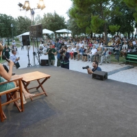 Foto Nicoloro G. 07/09/2013 Riccione ( Rimini ) Serata finale di premiazioni della diciannovesima edizione del " Premio giornalistico televisivo Ilaria Alpi ". nella foto L'intervista di Andrea Vianello a Milena Gabanelli