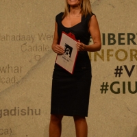Foto Nicoloro G. 07/09/2013 Riccione ( Rimini ) Serata finale di premiazioni della diciannovesima edizione del " Premio giornalistico televisivo Ilaria Alpi ". nella foto Federica Gentile
