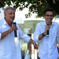 Foto Nicoloro G. 06/09/2013 Riccione ( Rimini ) Diciannovesima edizione del " Premio giornalistico televisivo Ilaria Alpi ". nella foto Alessandro Robecchi – Filippo Solibello