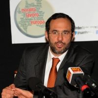Foto Nicoloro G. 18/01/2013 Milano Presentazione del ” Centro popolare Lombardo con Ambrosoli per la Lombardia “. nella foto Umberto Ambrosoli 