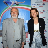 Foto Nicoloro G. 27/06/2013 Milano Presentazione dei Campionati Italiani Assoluti di Atletica che si terranno all' Arena Civica di Milano il 26-27-28 Luglio 2013. nella foto Alfio Giomi – Chiara Bisconti