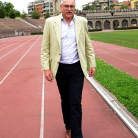 Foto Nicoloro G. 27/06/2013 Milano Presentazione dei Campionati Italiani Assoluti di Atletica che si terranno all' Arena Civica di Milano il 26-27-28 Luglio 2013. nella foto Marcello Fiasconaro 